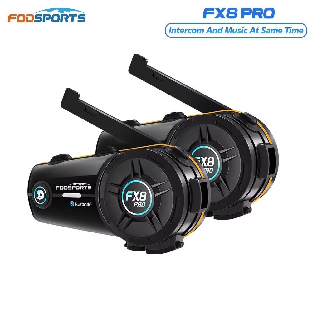 2 pièces Fodsports FX8 Pro Int - Universal Motorcycle Helmet Intercom Headset avis et prix