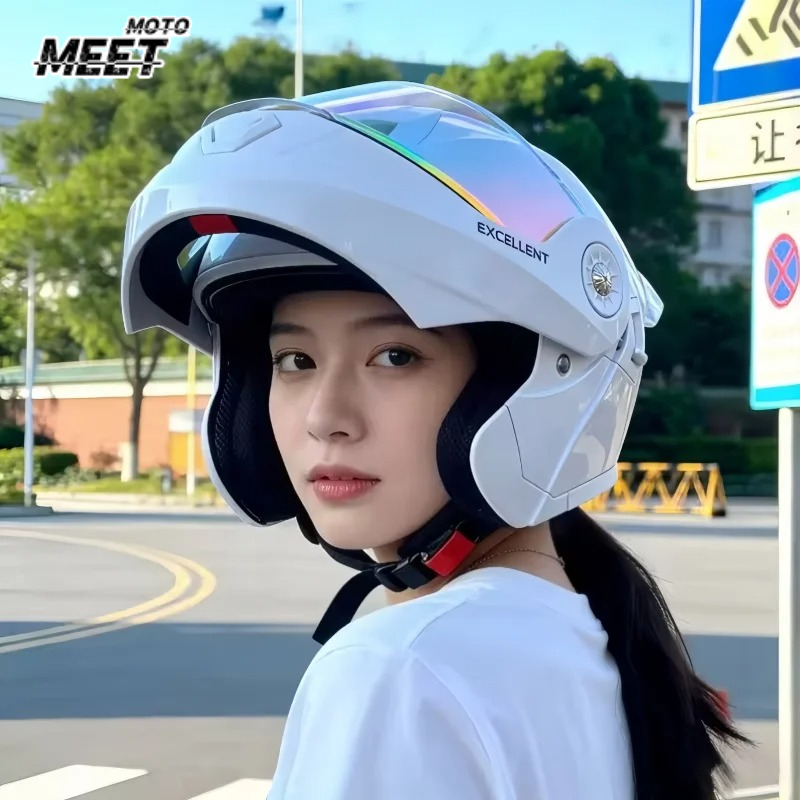Casque de moto modulable quatr - Motorcycle Helmets avis et prix