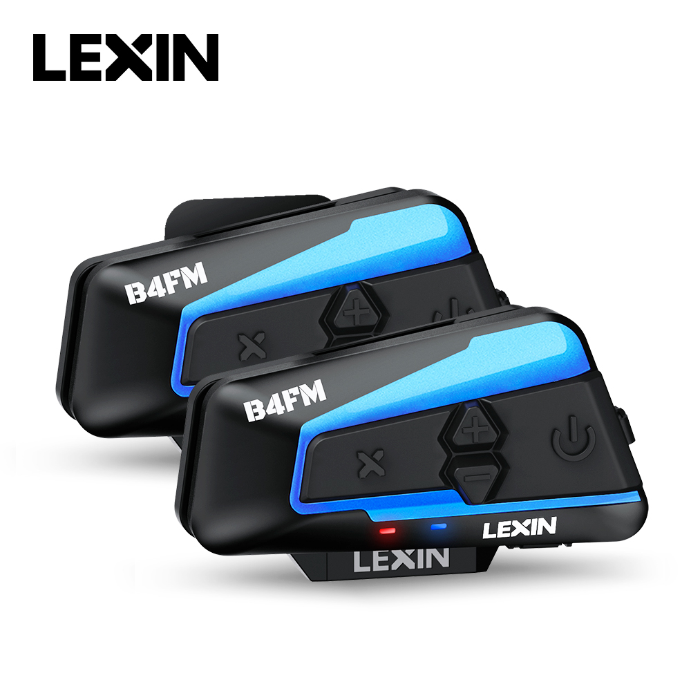 Universal Motorcycle Helmet Intercom Headset - Lexin B4FM-X Intercom Moto Bluetooth, appareil