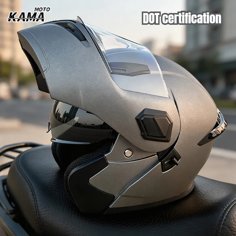 Casque de moto modulaire à vis - Modular Flip Up Motorcycle Helmet Dot Approved avis et prix