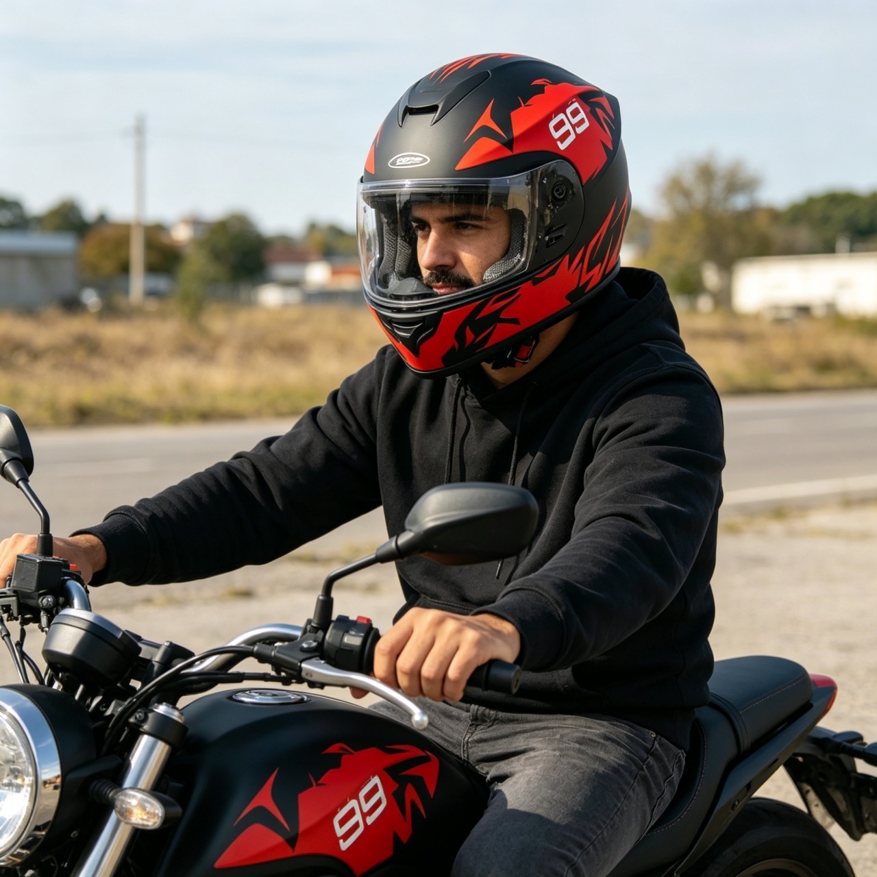 Casque de moto intégral pour h - Universal Motorcycle Led Headlight Projector avis et prix