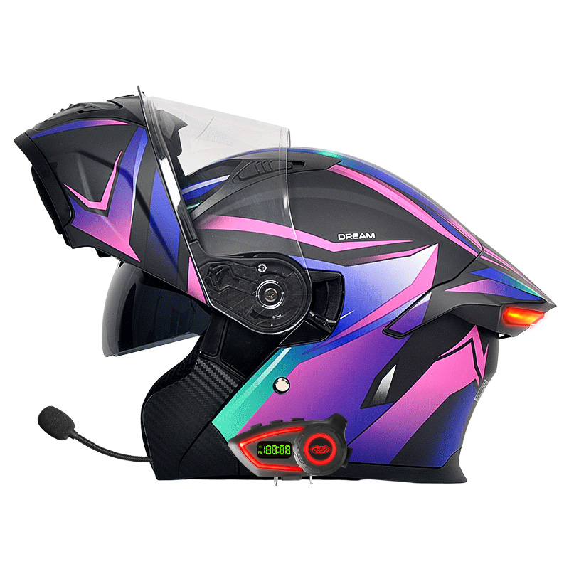 Casques de moto DOT à double v - Modular Flip Up Motorcycle Helmet Dot Approved avis et prix