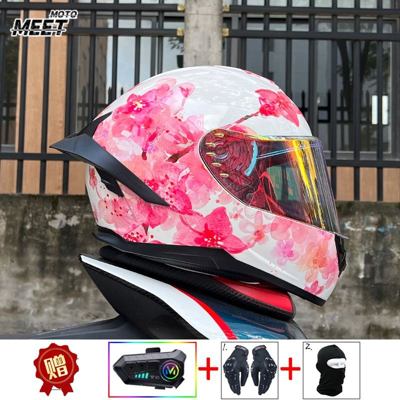 Casque de moto Bluetooth ORZ,  - Full Face Motorcycle Helmet With Bluetooth avis et prix
