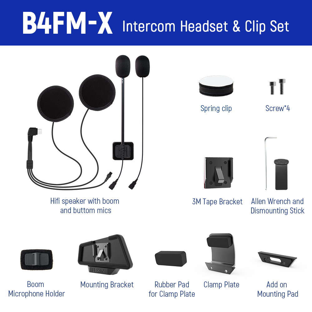 Casque et clip d'intercom LEXI - Full Face Motorcycle Helmet With Bluetooth avis et prix