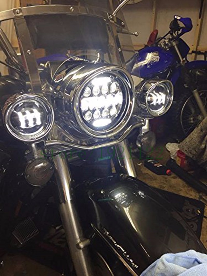 Phare de moto LED universel de - Universal Motorcycle Led Headlight Projector avis et prix