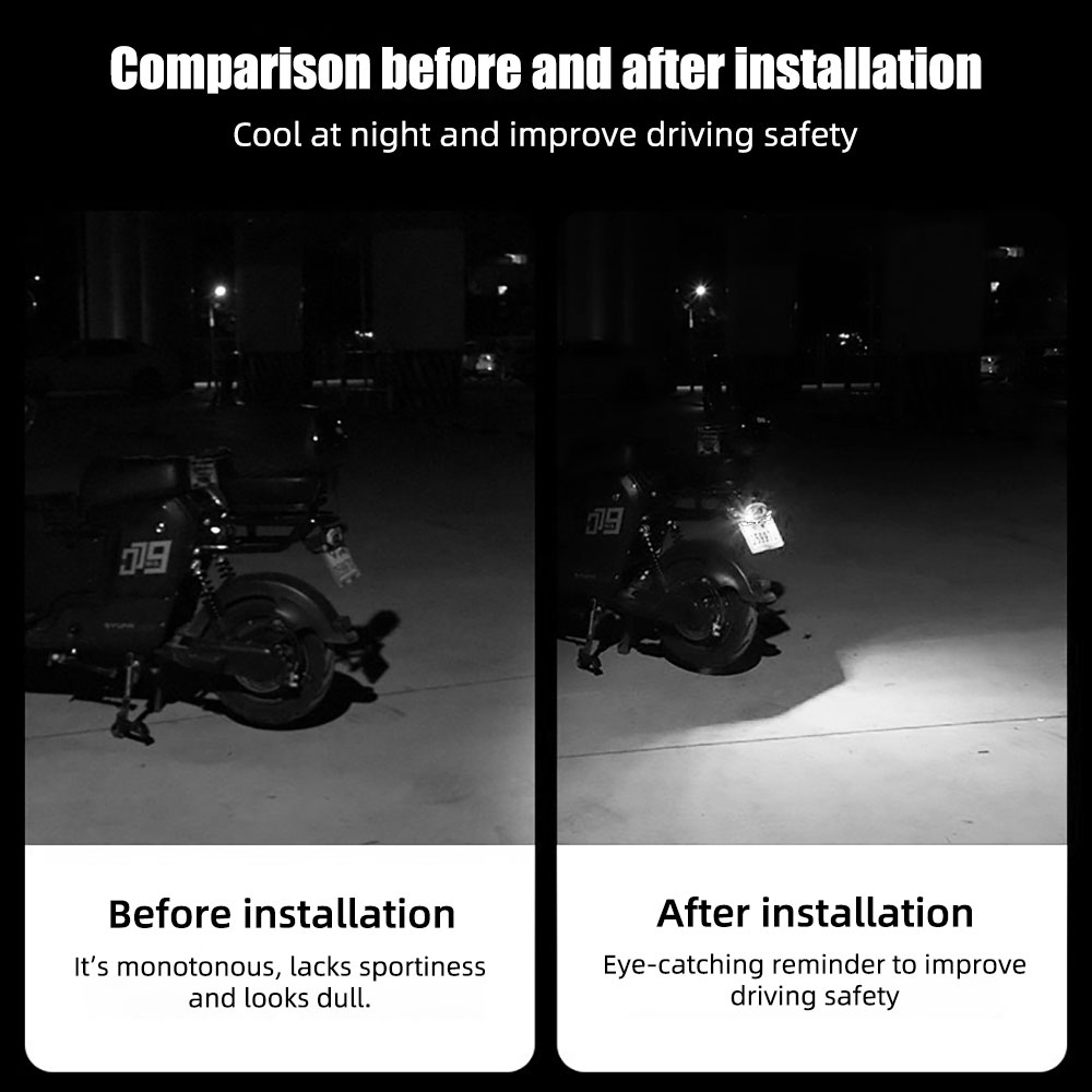 2 pièces Feux de plaque d'imma - Universal Motorcycle Led Headlight Projector avis et prix