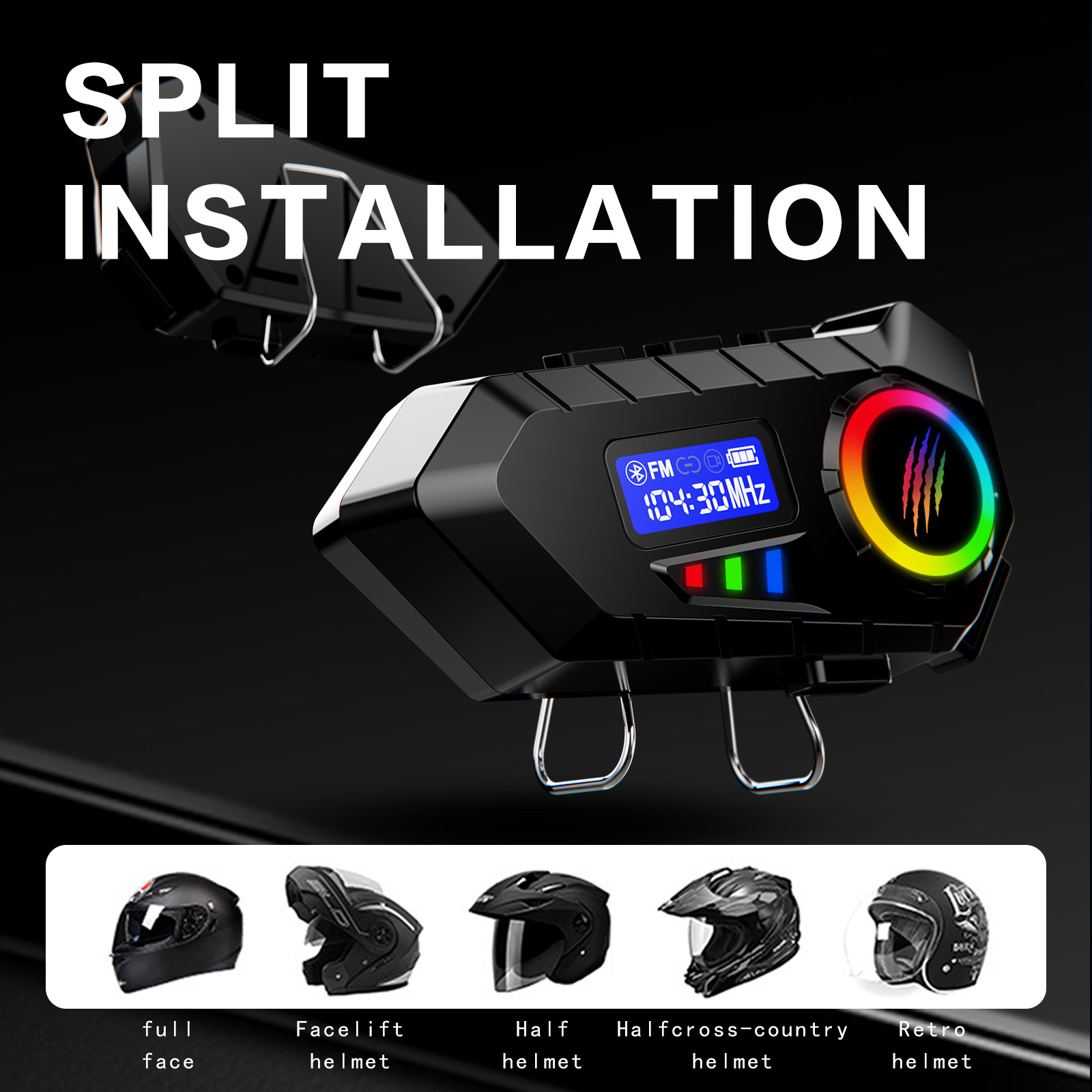 Y30 casque de moto casque LCD  - Full Face Motorcycle Helmet With Bluetooth avis et prix