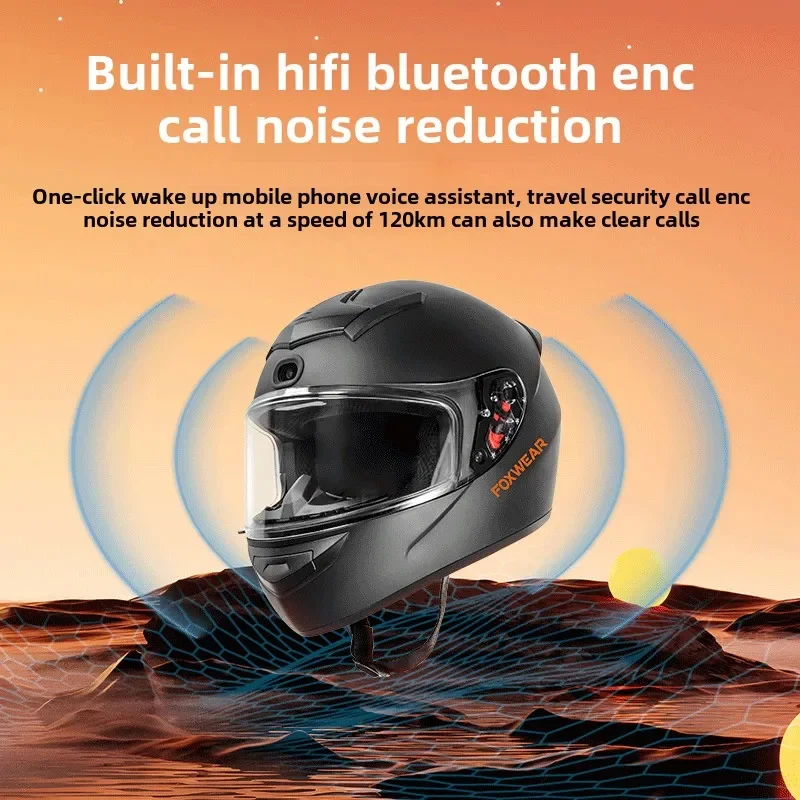Casque de moto Intelligence AI - Full Face Motorcycle Helmet With Bluetooth avis et prix