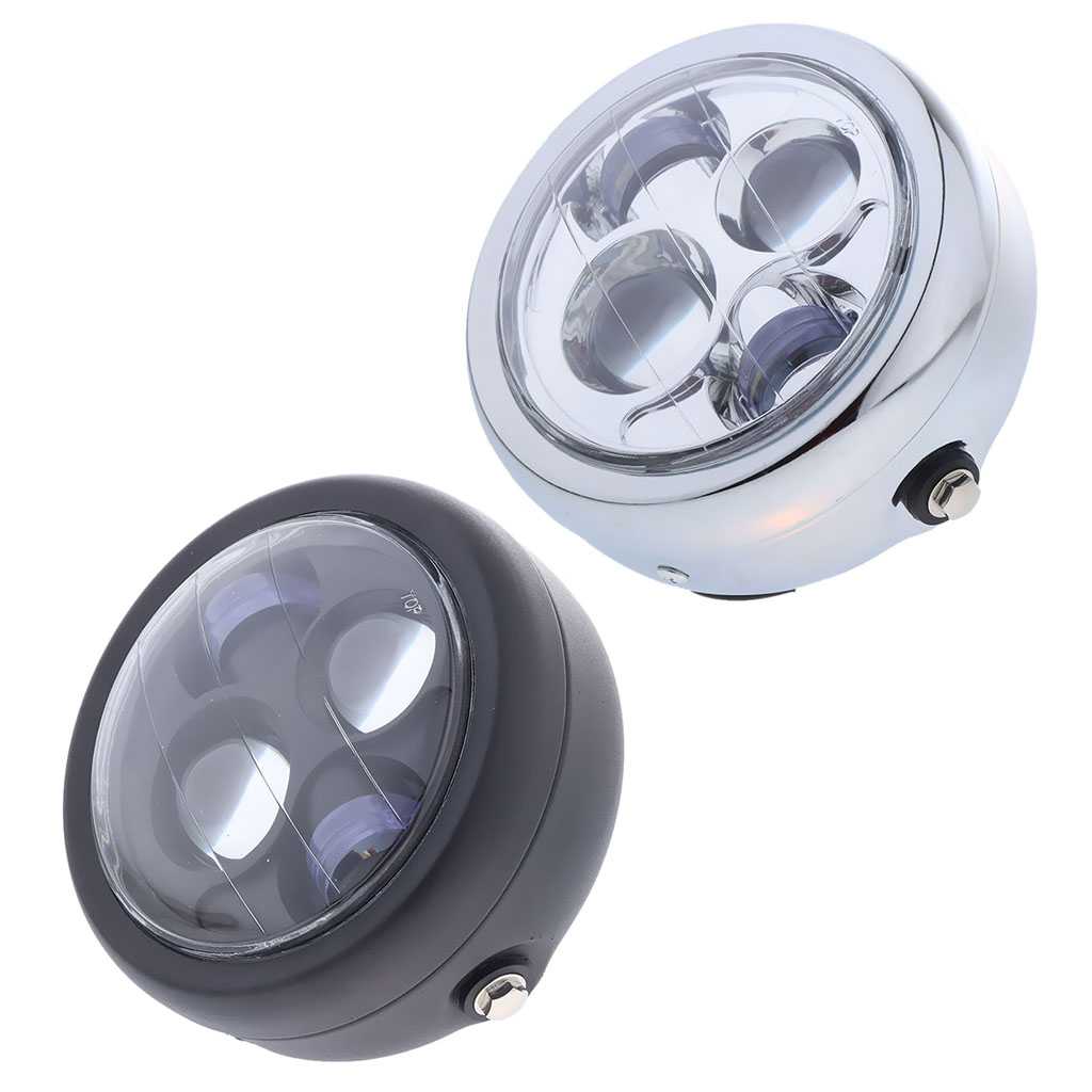 Phare de moto universel rond à - Universal Motorcycle Led Headlight Projector avis et prix