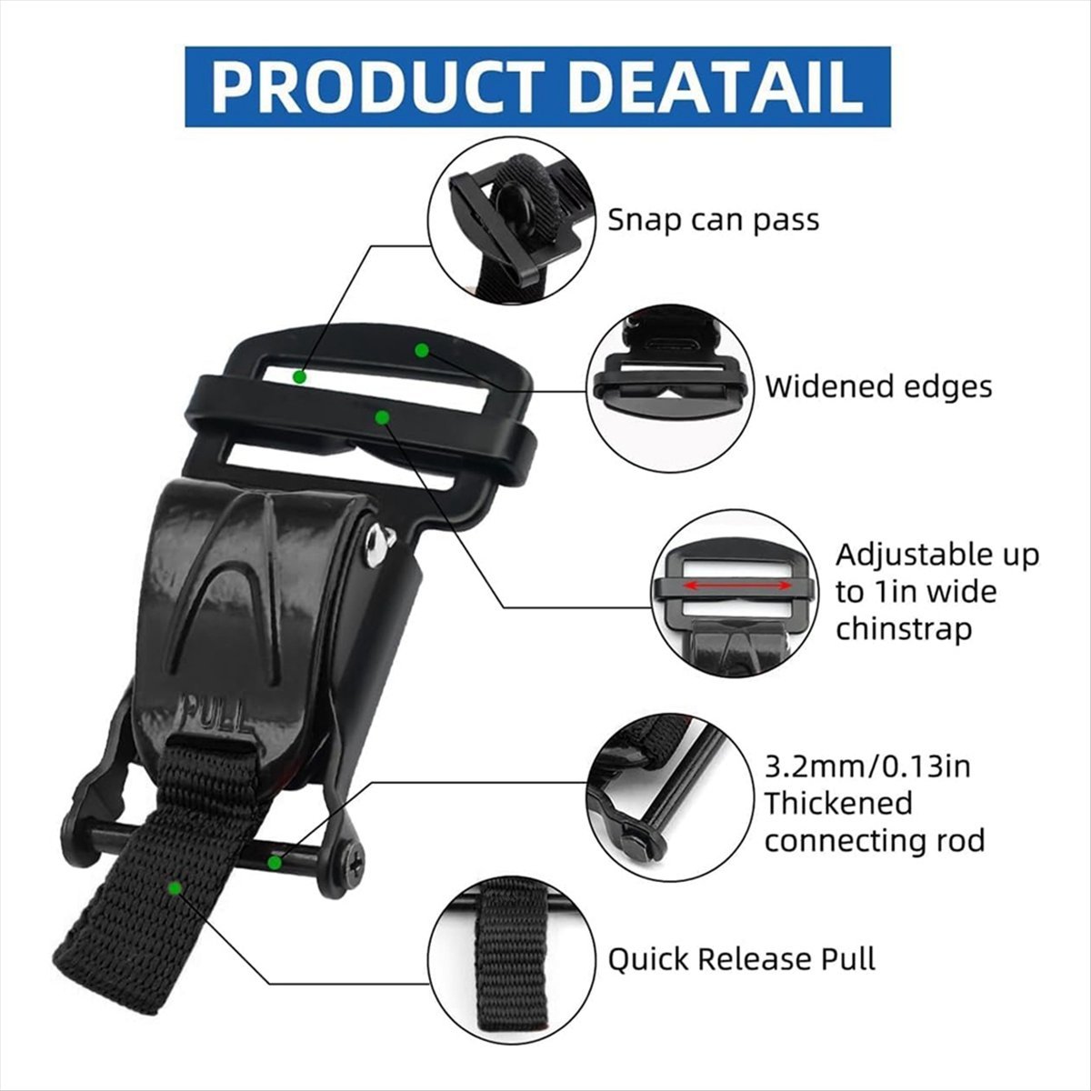 Kit de remplacement de boucle  - Quick Release Buckle Motorcycle Helmet avis et prix