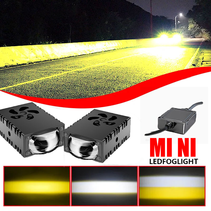 1 pièce/2 pièces Mini phare de - Universal Motorcycle Led Headlight Projector avis et prix