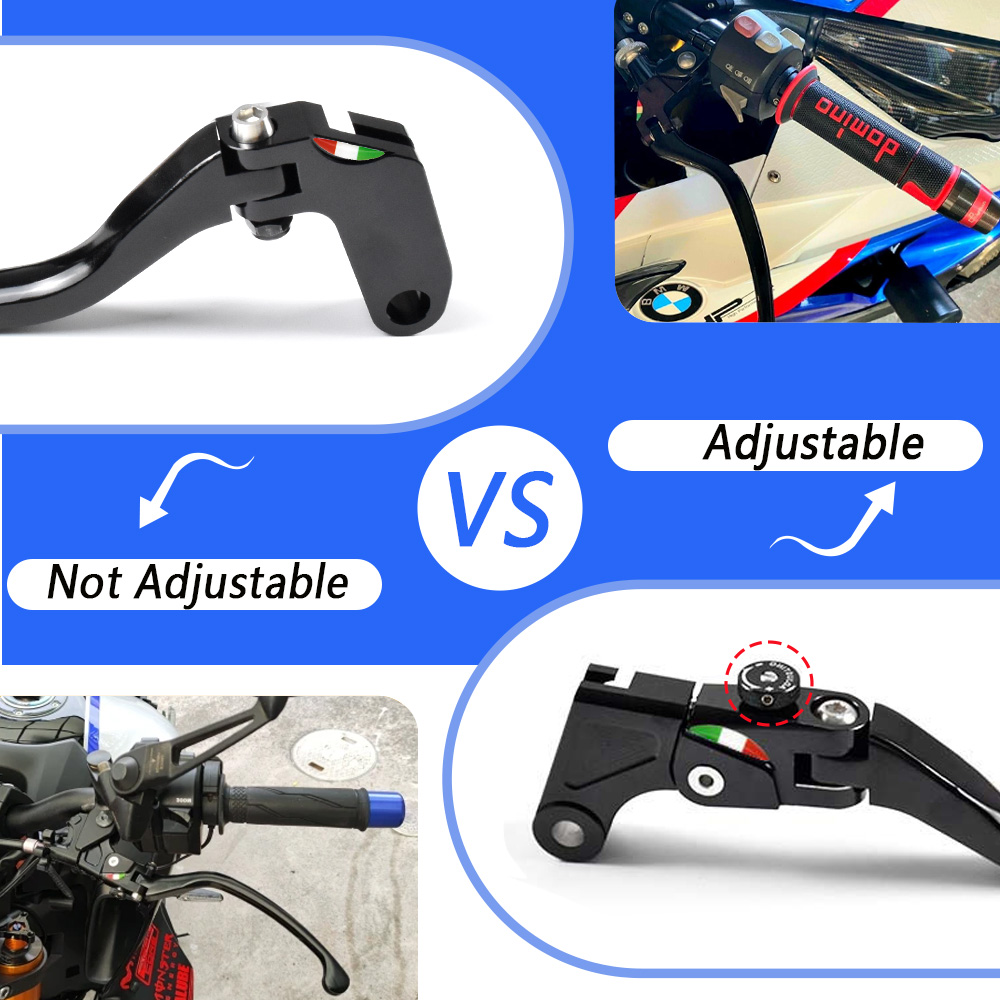 Levier de frein et d'embrayage - Cnc Aluminum Adjustable Brake Clutch Levers avis et prix