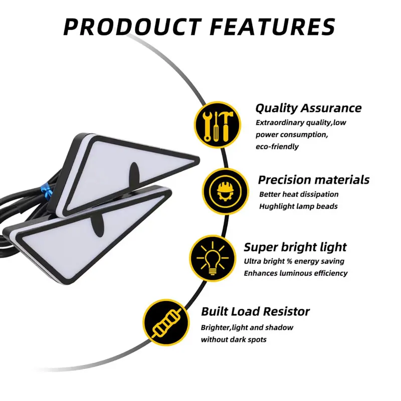 Feux LED universels pour voitu - Universal Motorcycle Led Headlight Projector avis et prix