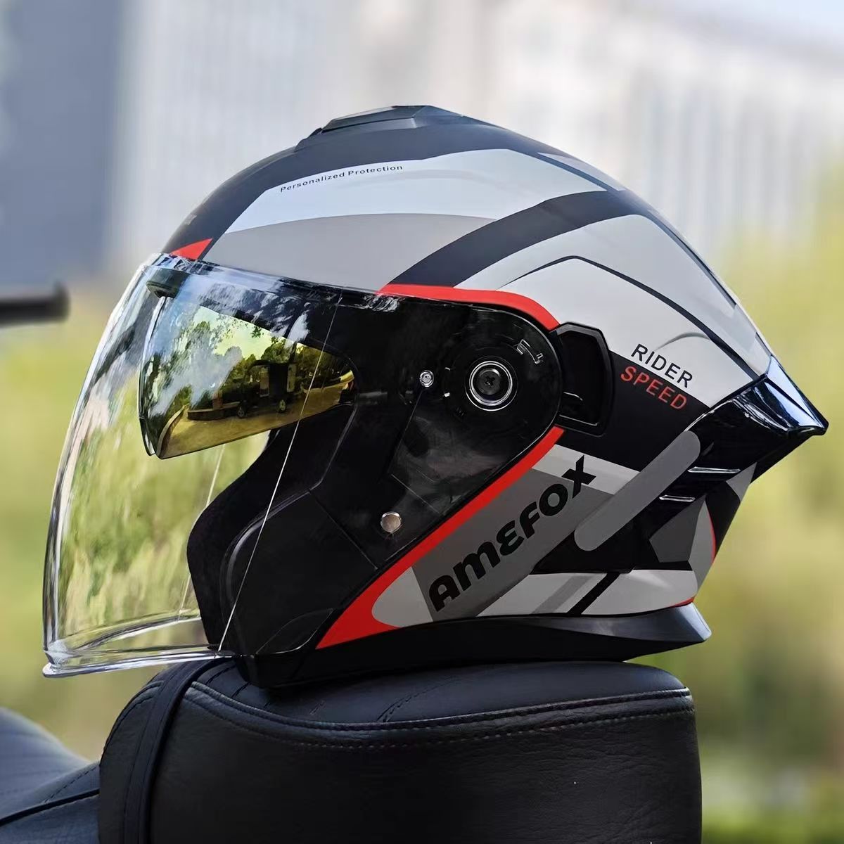 Casque Jet 3/4 à Double Visièr - Motorcycle Helmet Inner Sun Visor Lens avis et prix